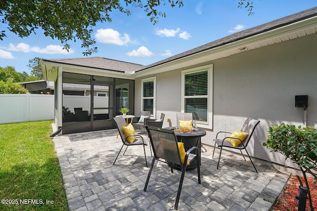 481 Fox Water Trl, Saint Augustine, FL 32086 - view of patio with an outdoor fire pit