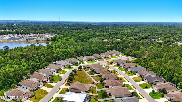 481 Fox Water Trl, Saint Augustine, FL 32086 - aerial view of residential area with a heavily wooded area and a nearby body of water