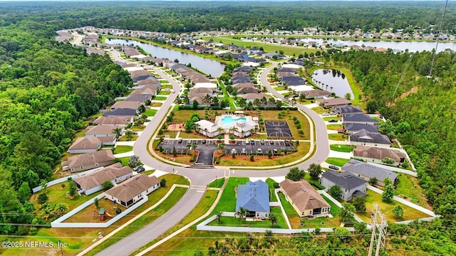 481 Fox Water Trl, Saint Augustine, FL 32086 - aerial perspective of suburban area with a large body of water and a forest