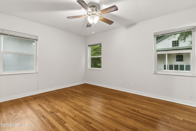 2520 Elbow Rd, Orange Park, FL 32073 - unfurnished room featuring wood finished floors, baseboards, and ceiling fan