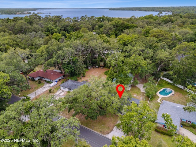 2520 Elbow Rd, Orange Park, FL 32073 - aerial view of property's location with a nearby body of water and a forest