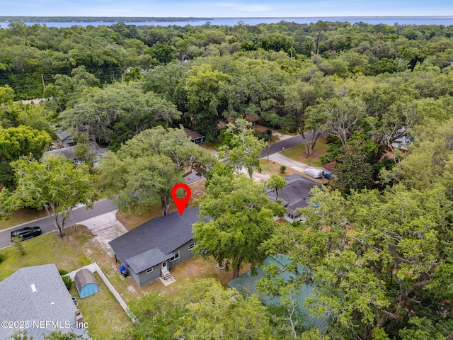 2520 Elbow Rd, Orange Park, FL 32073 - aerial view of property's location featuring a forest and a nearby body of water