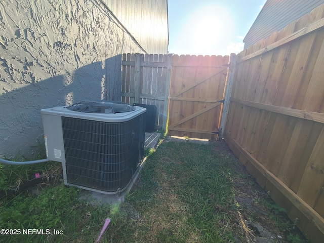 8741 Whispering Pines Dr, Jacksonville, FL 32244 - exterior view of central air condition unit and fence