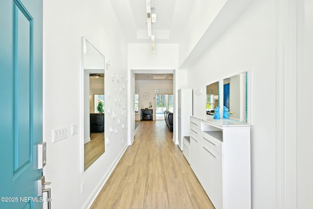 210 Terra Oaks Dr, Saint Johns, FL 32259 - hall with light wood-style flooring and baseboards