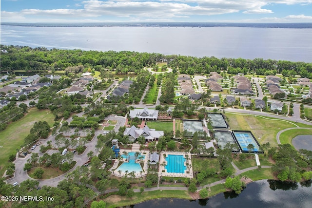 210 Terra Oaks Dr, Saint Johns, FL 32259 - aerial view of property and surrounding area featuring a nearby body of water, nearby suburban area, and a pool area