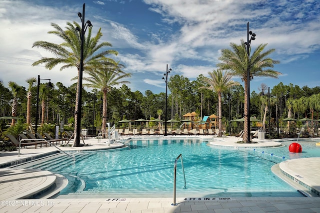 210 Terra Oaks Dr, Saint Johns, FL 32259 - community pool with view of scattered trees and a patio area