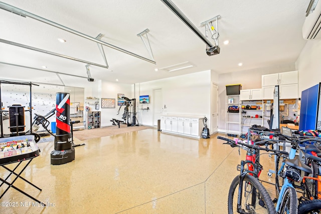 210 Terra Oaks Dr, Saint Johns, FL 32259 - garage with a wall mounted AC and a garage door opener