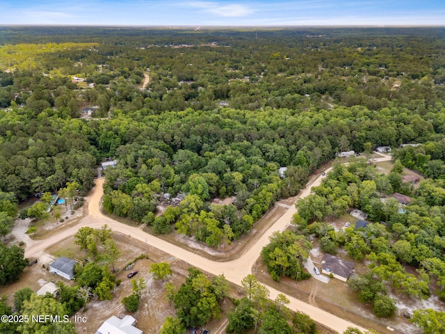 aerial view of a forest
