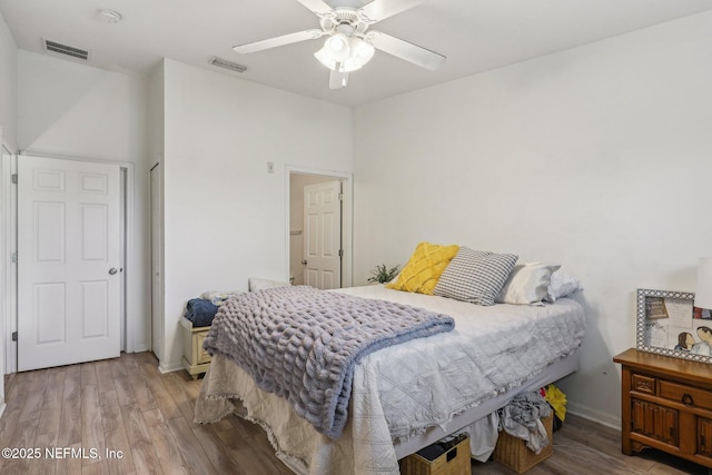 607 Golden Lake Loop, Saint Augustine, FL 32084 - bedroom with wood finished floors, baseboards, and ceiling fan