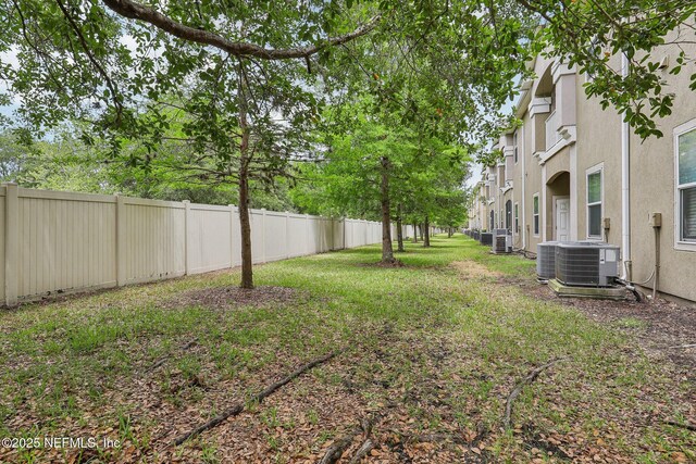 607 Golden Lake Loop, Saint Augustine, FL 32084 - fenced backyard with cooling unit