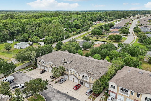 607 Golden Lake Loop, Saint Augustine, FL 32084 - aerial perspective of suburban area featuring a heavily wooded area