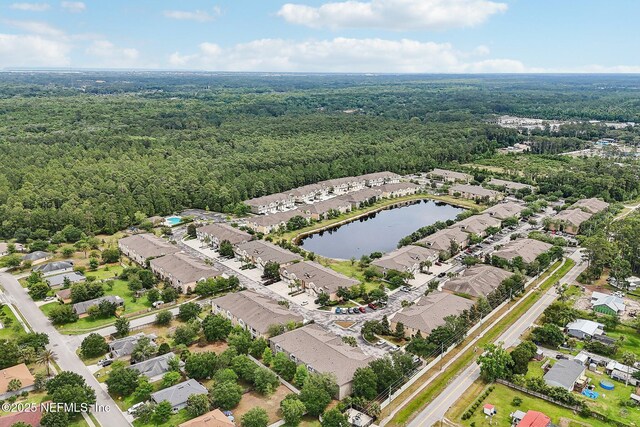 607 Golden Lake Loop, Saint Augustine, FL 32084 - aerial view of residential area with a heavily wooded area and a large body of water