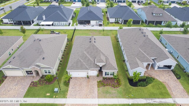 aerial perspective of suburban area