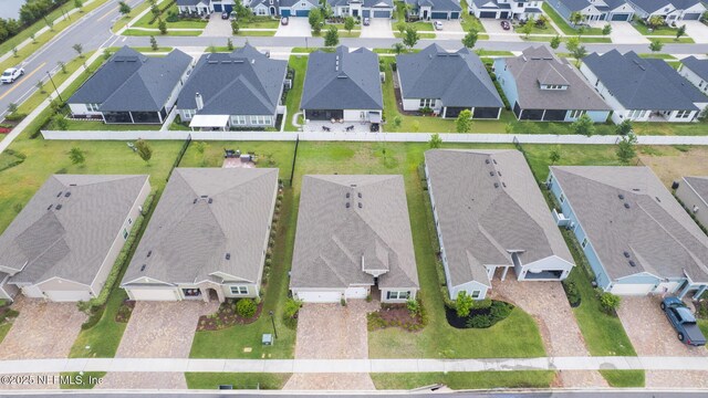aerial view of residential area