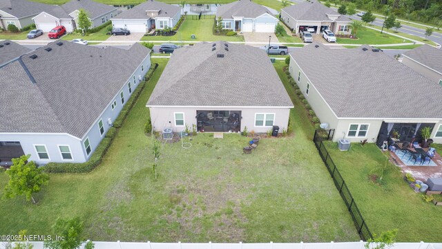 aerial perspective of suburban area