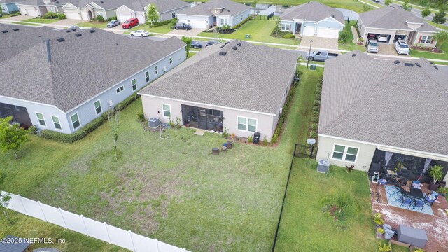 aerial view of residential area