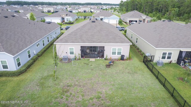 aerial perspective of suburban area