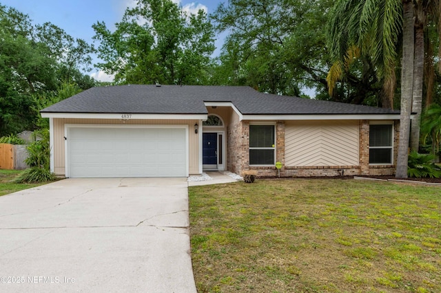 4837 Wethersfield Pl W, Jacksonville, FL 32257 - mid-century inspired home with concrete driveway and a garage