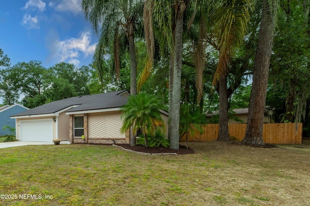 4837 Wethersfield Pl W, Jacksonville, FL 32257 - mid-century home with a garage, concrete driveway, and roof with shingles