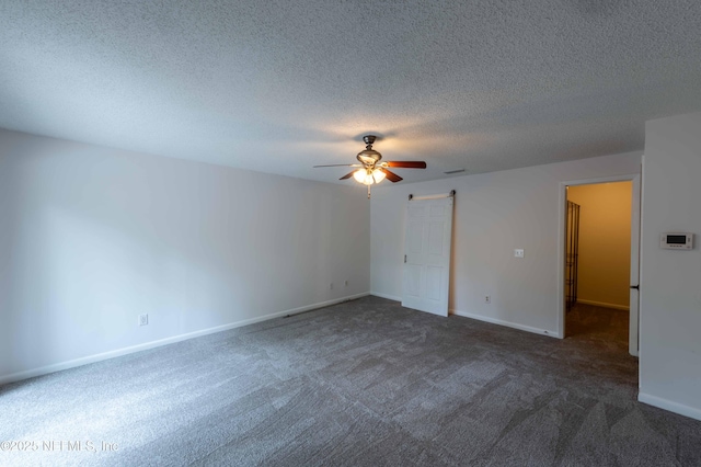 4837 Wethersfield Pl W, Jacksonville, FL 32257 - carpeted empty room featuring ceiling fan, a textured ceiling, and baseboards