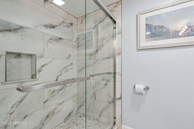1874 Clinch Dr, Fernandina Beach, FL 32034 - bathroom with a marble finish shower