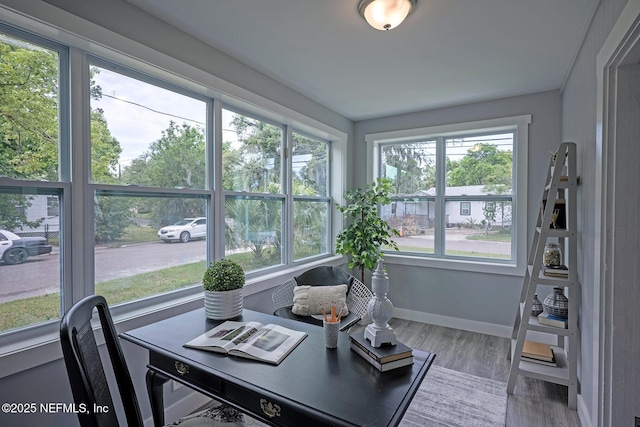 304 Lawton Ave, Jacksonville, FL 32208 - home office featuring wood finished floors and baseboards