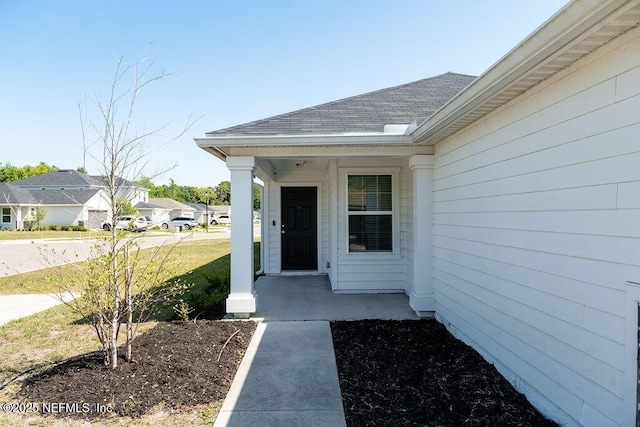 1863 Maxine Branch Way, Jacksonville, FL 32218 - property entrance featuring a shingled roof