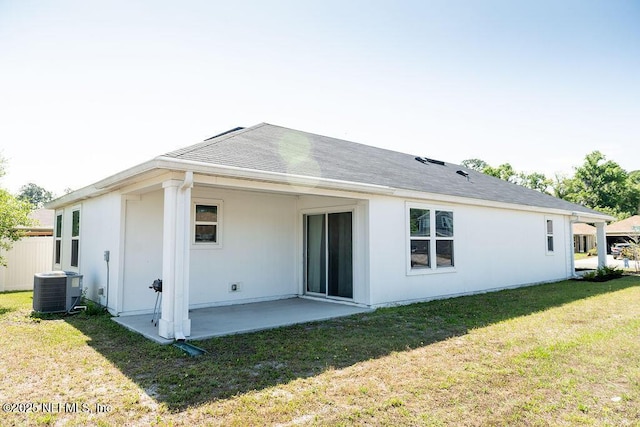 1863 Maxine Branch Way, Jacksonville, FL 32218 - back of house with a patio, cooling unit, and a yard