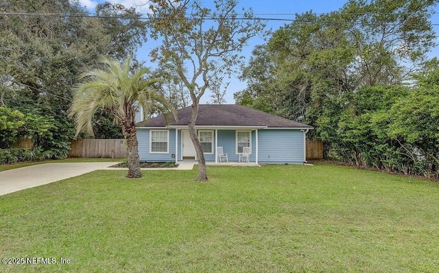 351 Linden Ln, Orange Park, FL 32073 - view of front of property featuring covered porch