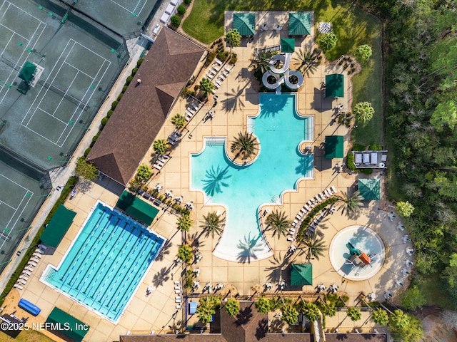 100 Bracken Ct, Saint Johns, FL 32259 - drone / aerial view of a pool area