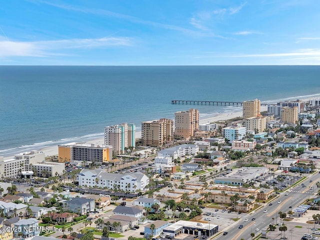 view of urban area featuring a large body of water