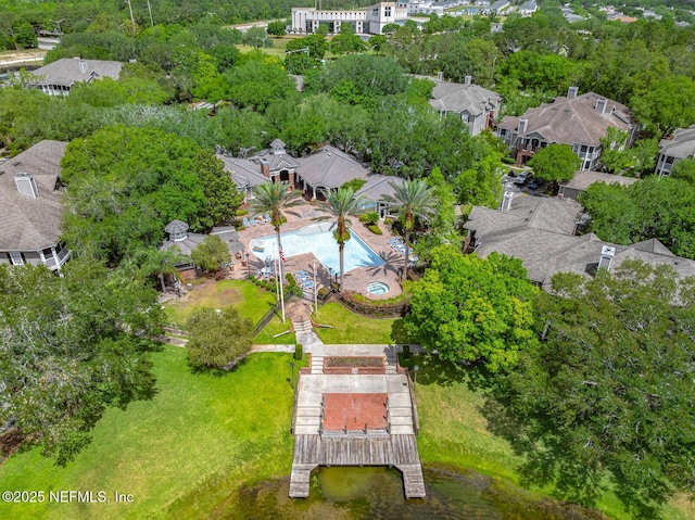 10000 Gate Pkwy Unit 2123, Jacksonville, FL 32246 - aerial view of residential area with a pool area