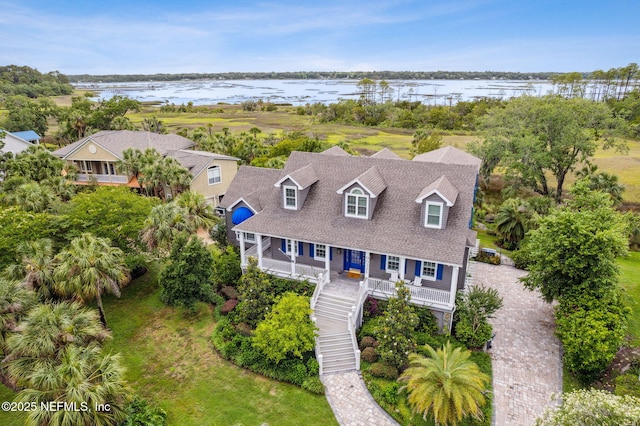 96321 Bay View Dr, Fernandina Beach, FL 32034 - view from above of property with a large body of water