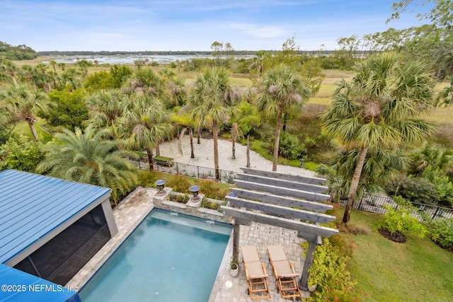 96321 Bay View Dr, Fernandina Beach, FL 32034 - view of pool featuring a fenced backyard
