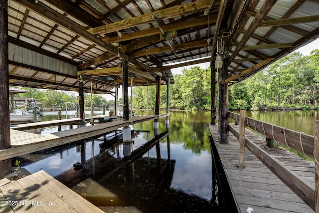 5476 Waterside Dr, Jacksonville, FL 32210 - dock with a water view and boat lift
