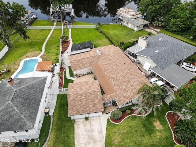 5476 Waterside Dr, Jacksonville, FL 32210 - view of subject property with a nearby body of water and a pool