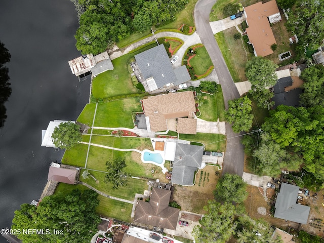5476 Waterside Dr, Jacksonville, FL 32210 - aerial view of property and surrounding area featuring a pool area