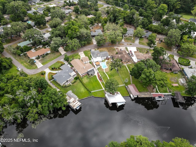5476 Waterside Dr, Jacksonville, FL 32210 - aerial view of property and surrounding area with a large body of water and nearby suburban area