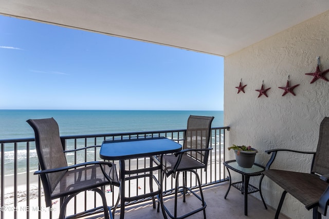 1301 1st St S Unit 1403, Jacksonville Beach, FL 32250 - balcony featuring view of water and beach