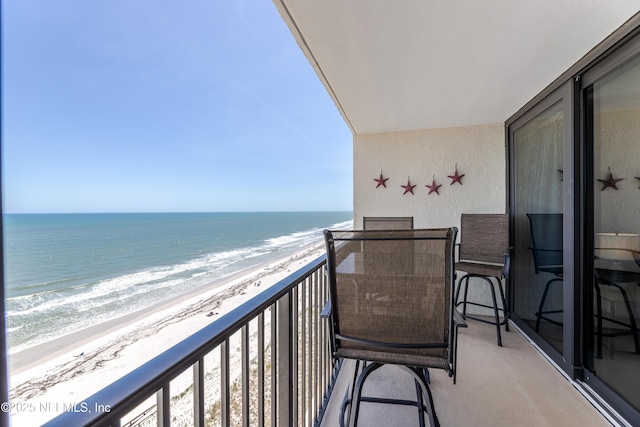 1301 1st St S Unit 1403, Jacksonville Beach, FL 32250 - balcony featuring view of water and beach
