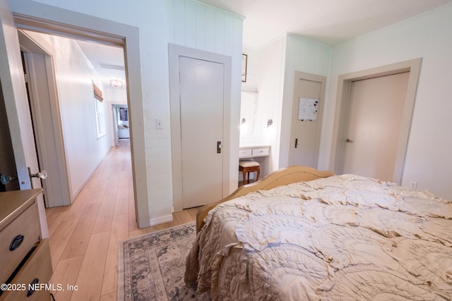 1525 E Call St, Starke, FL 32091 - bedroom with light wood-style floors