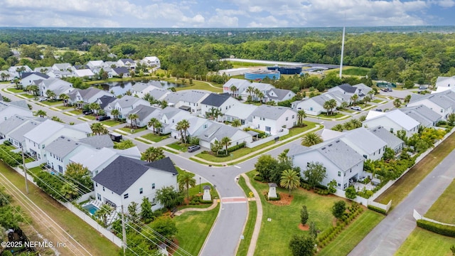 aerial view of residential area