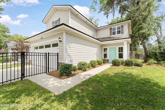 1339 Date St, Fernandina Beach, FL 32034 - view of front of property with a garage and a gate
