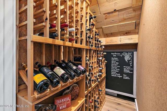 2540 Beach Blvd, Jacksonville Beach, FL 32250 - wine cellar with wood finished floors and a textured wall