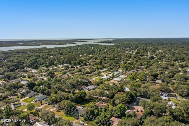 120 Swallow Rd, Saint Augustine, FL 32086 - drone / aerial view of a heavily wooded area and a nearby body of water