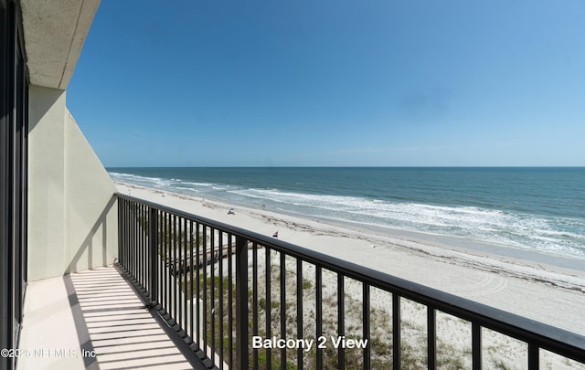 2100 Ocean Dr Unit Ph-2, Jacksonville Beach, FL 32250 - balcony featuring view of water and beach
