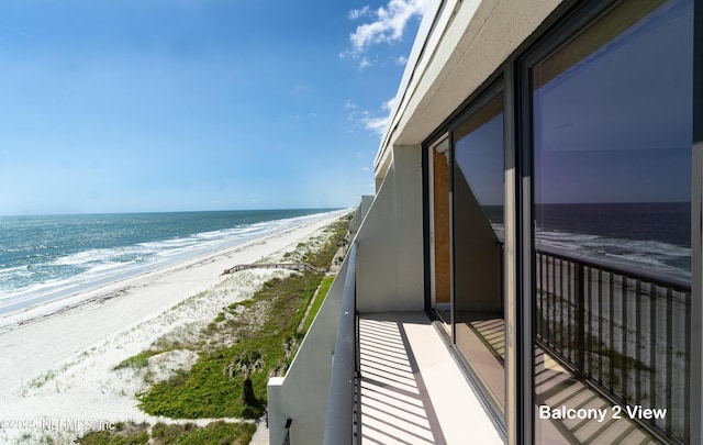 2100 Ocean Dr Unit Ph-2, Jacksonville Beach, FL 32250 - balcony with view of water and beach