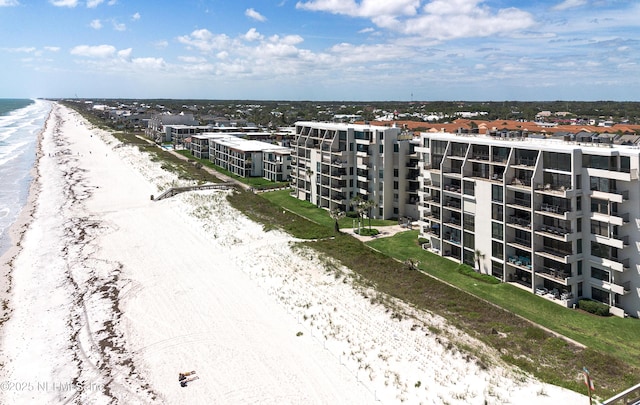 2100 Ocean Dr Unit Ph-2, Jacksonville Beach, FL 32250 - bird's eye view of waterfront with a beach and apartment complex