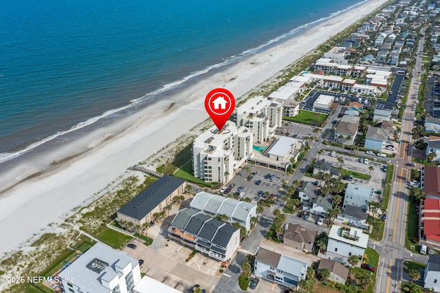 2100 Ocean Dr Unit Ph-2, Jacksonville Beach, FL 32250 - aerial view of property and surrounding area featuring extended coastline