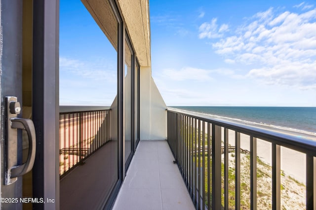2100 Ocean Dr Unit Ph-2, Jacksonville Beach, FL 32250 - balcony featuring view of water and beach